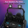 2 Seater 24V Ride On Car,Electric Vehicle Utv Car for Kids,400W Motors Electric Truck with Remote - 4 of 4