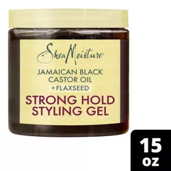 SheaMoisture Jamaican Black Castor Oil + Flaxseed Strong Hold Styling Gel - 15oz