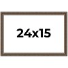 PosterPalooza | Sculpted Silver Picture Frame - UV Acrylic, Backing Board, Hanging Hardware Included - 2 of 4