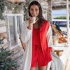 Lands' End Women's Cooling 3 Piece Pajama Set - Long Sleeve Top Cami and Shorts - 4 of 4