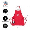 Evergreen NFL Kansas City Chiefs Ultimate Grilling Apron Durable Cotton with Beverage Opener and Multi Tool For Football Fans Fathers Day and More - 2 of 4