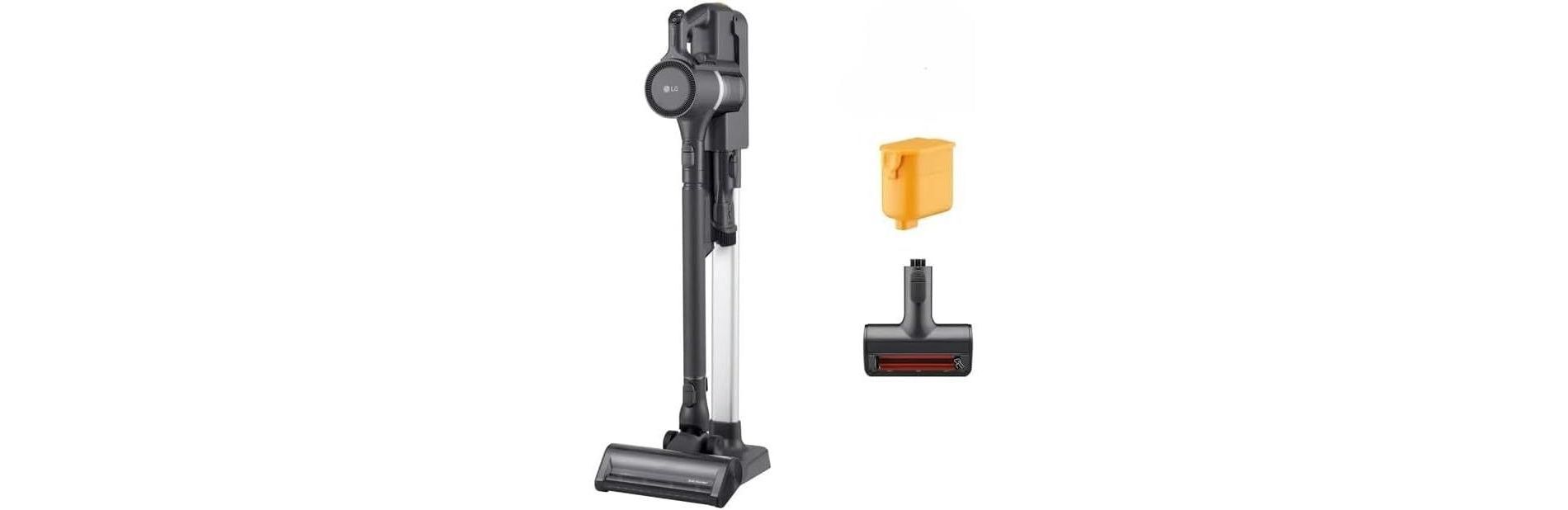 Manufacturer Refurbished LG CordZero A9 Kompressor Cordless Stick Vacuum Cleaner with Dual Floor Max Nozzle, Power Pet Nozzle, ThinQ