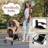 Folding Baby Stroller with Storage Basket and Adjustable Canopy - 3 of 4