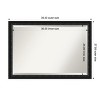 Amanti Art Downton Black Beveled Wood Framed Bathroom Vanity Wall Mirror - 3 of 4