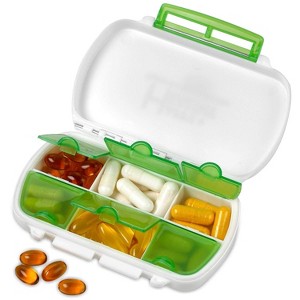 MEDca Pill Box: Water-Proof Medicine Holder Case a BPA Free Daily Tablet Storage Dispenser for All Your Medications, Supplements, Vitamins, and Meds - 1 of 4
