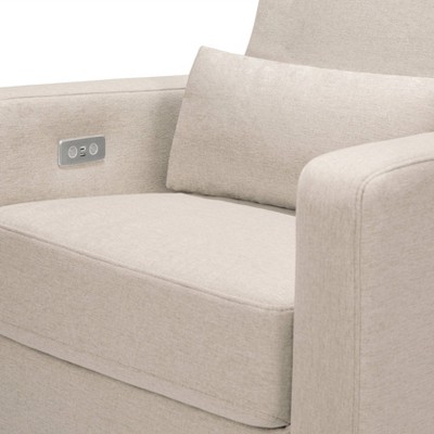 Sigi Sustainable Beach Wood Recliner with USB and Glide Feature