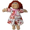 Doll Clothes Superstore Handmade Pink Flower Dress Fits 15-16 Inch Cabbage Patch Kid Dolls - 2 of 4