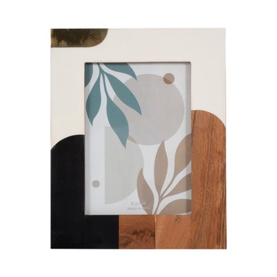 Mid-Century Photo Frame - Contemporary Polyresin Art Deco Decorative Picture Frame - Home or Office Decor - Family Photo Display