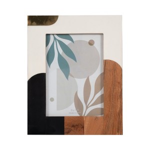 Mid-Century Photo Frame - Contemporary Polyresin Art Deco Decorative Picture Frame - Home or Office Decor - Family Photo Display - 1 of 4