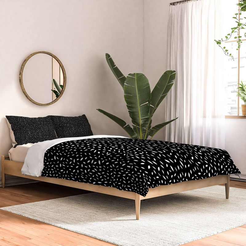 Iveta Abolina Amara 100% Cotton Comforter Set Black - Deny Designs, 3 of 7