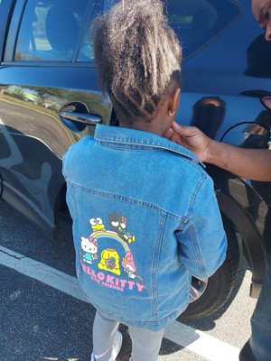 Girls' Sanrio Hello Kitty Jean Jacket - Blue : Target