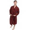Leveret Mens Fleece Robe - 2 of 3