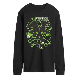 Men's Pokémon Zygarde Burst Long Sleeve Graphic T-Shirt - Black