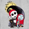 Women's The Nightmare Before Christmas Jack and Sally Christmas Portrait T-Shirt - 2 of 4