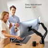 Dual Monitor Stand, Adjustable Monitor Desktop Mount,  for 13 to 32 Inch Computer Screens - Each Arm Holds 4.4 to 19.8lbs - 4 of 4