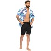 HAPPY BAY Mens Hawaiian Shirts Short Sleeve Button Down Shirt Men's Aloha Shirts Casual Vacation Summer Party Caribbean Shirts Funny - 2 of 4