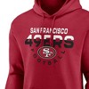 NFL San Francisco 49ers Men's Long Sleeve Core Big & Tall Fleece Hooded Sweatshirt - 3 of 3