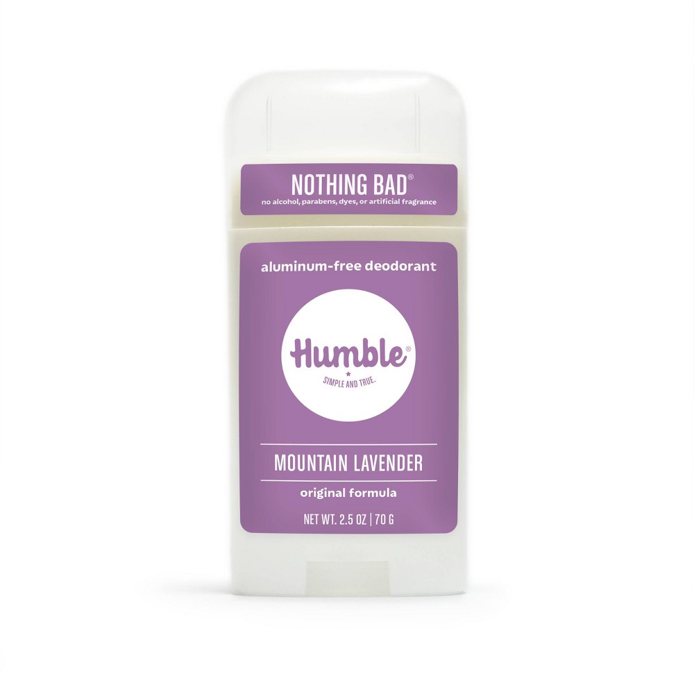 Humble Brands Original Formula Solid Deodorant - Mountain Lavender - Aluminum-Free 2.5oz: Underarm Care for Normal, Mature, Dry Skin