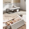 SONGMICS Storage Ottoman Bench End of Bed Bench Storage Chest Load up to 660 lb for Living Room Bedroom - 2 of 4