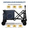YARDSIGHT Heavy-Duty Folding Wagon Cart, 220 lbs Load Capacity Utility Cart with All-Terrain Wheels and Side Storage for Camping, Gardening & Shopping - 4 of 4