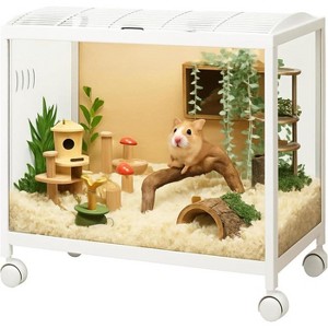 Hamster Cage Chewproof, Large Hamster Cages and Habitats with Stackable Design, Openable Top, Small Animal Habitats for Gerbil Mouse - 1 of 4