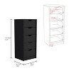 Bella Depot 5 Drawers Tall Dresser - 3 of 4