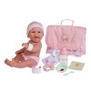 JC Toys La Newborn 13" Baby Doll with 7pc Diaper Bag Set - 2 of 4