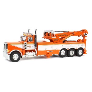 First Gear DCP 1/64 Orange/White Peterbilt 389 with Century 1150 Rotator Wrecker, Tri-State Commodities 60-1800 - 1 of 4