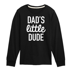 Boys' - Instant Message - Dad Set Little Dude Long Sleeve Graphic T-Shirt - 1 of 4