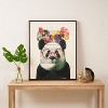 Coco de Paris Flower Panda Framed Art Canvas - Society6 - 3 of 3