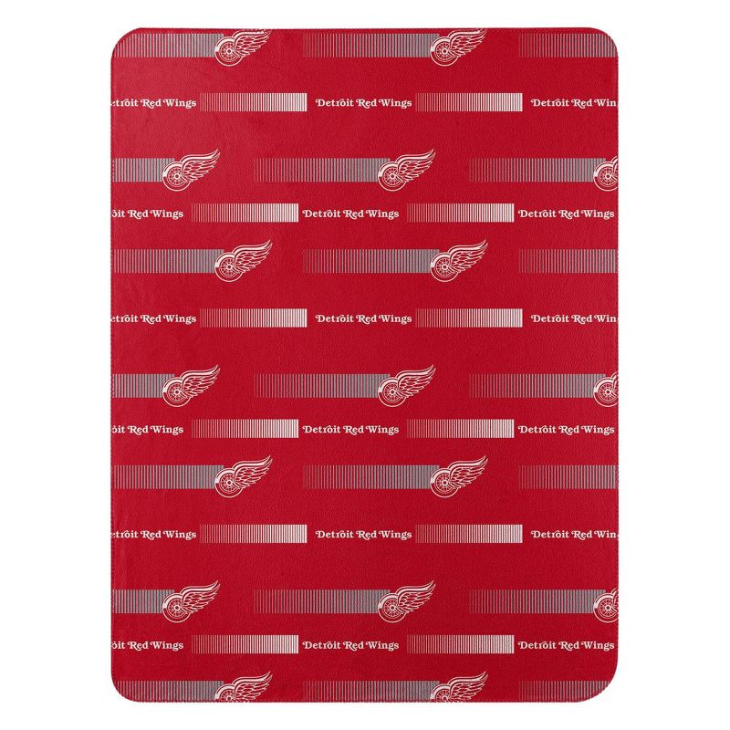 NHL Detroit Red Wings Double Sided Cloud Throw Blanket, 2 of 4