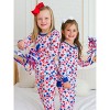 RuffleButts SoftSnooze Big Girls Ruffle Long Sleeve Pajama Set - 3 of 4