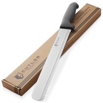KUTLER Professional Stainless Steel Bread Knife and Cake Slicer with Ultra-Sharp Serrated Blade