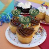 St. Norbert College Primary Logo Heart Love Cupcake Picks Toppers Decoration Set of 6 - 4 of 4