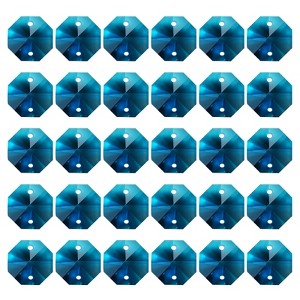 Unique Bargains Crystal Pendants Octagon Beads for DIY Lamp Arts Crafts Decoration 60 Pcs - 1 of 4