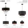 Livex Lighting Sentosa 3 - Light Pendant in  Black - 3 of 4