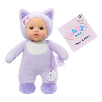 BABY Born Cozy Cuties Soft Baby Doll - Cat, Blue Eyes