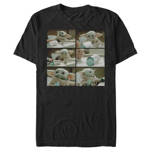 Men's Star Wars The Mandalorian The Child Snack Time T-Shirt - 1 of 4