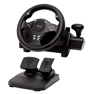 NBCP Gaming Racing Wheel with Pedals & Paddle Shifters for Xbox One, PC, Xbox Series X|S, Xbox 360, PS4, PS3, Nintendo Switch, and Android TV - 1 of 4