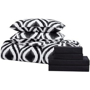 The Nesting Company Cypress 7 Piece Comforter Ultra Luxurious Set With 1 Comforter, 2 Shams, 1 Flat Sheet, 1 Fitted Sheet, 2 Pillow Cases - 1 of 4