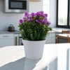 Unique Bargains Artificial Plants Water Grass with Plum Blossoms Plastic 3.94"x3.94"x7.87" 1 Pcs - 2 of 4