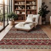 Modern Abstract Stripe Area Rug Floor Mat Indoor Low Pile Non Slip Soft Carpet For Living Room Bedroom Washable Foldable Rugs - 3 of 4