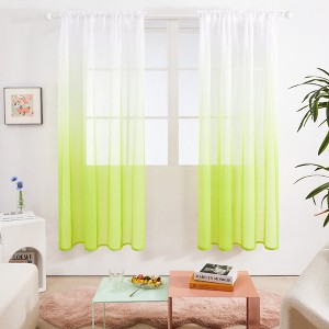 Deconovo Ombre Sheer Curtain Panel Pair(2 Panel) - 1 of 4