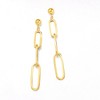 Ross-Simons 14kt Yellow Gold Paper Clip Link Graduated Drop Earrings - 4 of 4