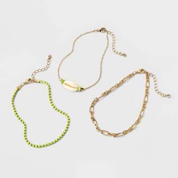 Cowrie Shell Multi-Strand Chain Anklet - A New Day™