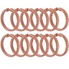 Home Mart Goods Caramel 12 Piece Premium Plastic Shower Curtain Hooks Rings Round 2.25" Inches - 3 of 3