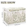 Aoibox Vintage Colorful Floral Storage Bin with Lid Foldable Large Organizer Basket for Closet Home Office 40L - 2 of 4
