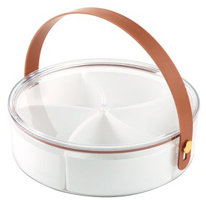 The Lakeside Collection Divided Snack Tray with Lid and Scoop - 1 of 4