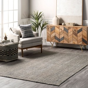 Nuloom Hand Woven Farmhouse Jute Indoor Area Rug - 1 of 4