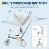7-in-1 Foldable Baby Tricycle with Parent Handle, Adjustable Toddler Trike with Safety Harness, Wheel Brakes & Removable Canopy for Boys/Girls - 4 of 4